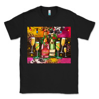 Black Christmas champagne bottles and Classic Tee - AdoDesignShop