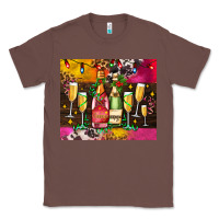 Chestnut Christmas champagne bottles and Classic Tee - AdoDesignShop