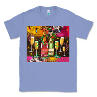 Colony Blue Christmas champagne bottles and Classic Tee - AdoDesignShop