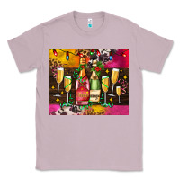 Lilac Christmas champagne bottles and Classic Tee - AdoDesignShop