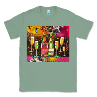Sage Christmas champagne bottles and Classic Tee - AdoDesignShop