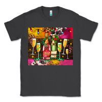Smoke Christmas champagne bottles and Classic Tee - AdoDesignShop