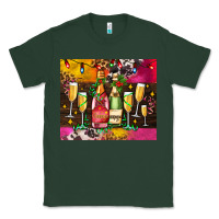 Sports Green Christmas champagne bottles and Classic Tee - AdoDesignShop