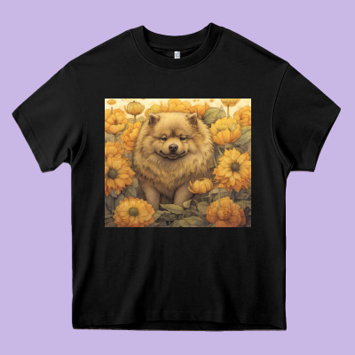 Chow Chow Heavy Core Tee Designed By Unal Design