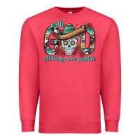 Cardinal With God All Things Are Possible With Sombrero Sku Premium Sweatshirt - BundleAndBundleShop