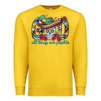 Lemon With God All Things Are Possible With Sombrero Sku Premium Sweatshirt - BundleAndBundleShop