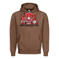 Chestnut happy valentine's day Zipper Hoodie - MaliasSmallBusiness