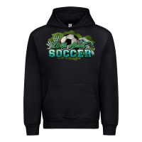Black Wild about Soccer Urban Hoodie - HowdyJamesFarm