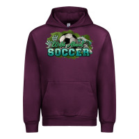 Mauve Wine Wild about Soccer Urban Hoodie - HowdyJamesFarm
