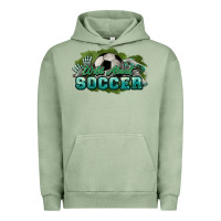 Pigment Oil Green Wild about Soccer Urban Hoodie - HowdyJamesFarm