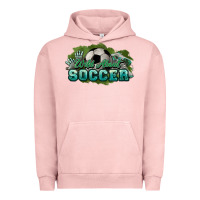 Pigment Salmon Wild about Soccer Urban Hoodie - HowdyJamesFarm