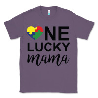 Lavender one lucky mama Classic Tee - CowhideDigitalArt