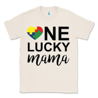 Natural one lucky mama Classic Tee - CowhideDigitalArt