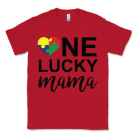 Red one lucky mama Classic Tee - CowhideDigitalArt