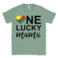 Sage one lucky mama Classic Tee - CowhideDigitalArt