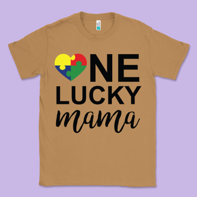 One Lucky Mama Classic Tee Designed By Cowhidedigitalart