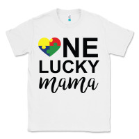 White one lucky mama Classic Tee - CowhideDigitalArt