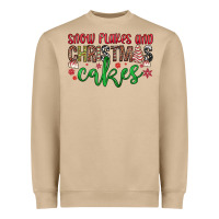 Mushroom Snowflakes and Christmas cakes Heavyweight Sweatshirt - JahusDesignShop