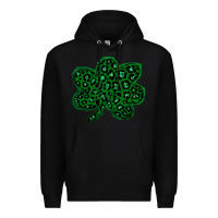 Black shamrock st patrick Premium Hoodie - Bettercallsaul