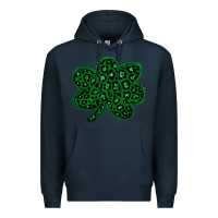 Navy shamrock st patrick Premium Hoodie - Bettercallsaul