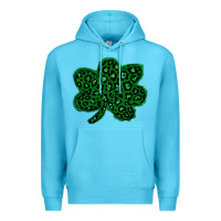 Ocean Blue shamrock st patrick Premium Hoodie - Bettercallsaul