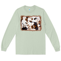 Matcha cowhide background Long Sleeve Tee - AdoDesignShop
