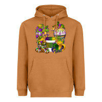 Meerkat Mardi Gras Coffee Cups Heavyweight Hoodie - BundleAndBundleShop
