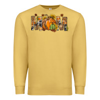 Antique Gold Western Mom With Pumpkins Premium Sweatshirt - BundleAndBundleShop