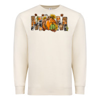 Sandshell Western Mom With Pumpkins Premium Sweatshirt - BundleAndBundleShop