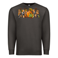 Smoke Western Mom With Pumpkins Premium Sweatshirt - BundleAndBundleShop