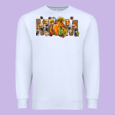 Western Mom With Pumpkins Premium Sweatshirt Designed By Bundleandbundleshop