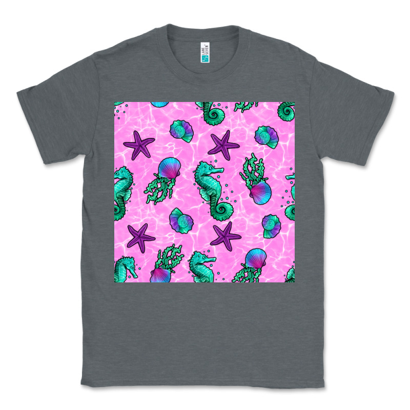 Summer Ocean Seamless Pattern Classic Tee by BundleAndBundleShop | Teevron