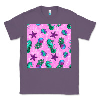 Lavender summer ocean seamless pattern Classic Tee - BundleAndBundleShop