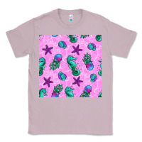 Lilac summer ocean seamless pattern Classic Tee - BundleAndBundleShop