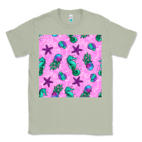 Matcha summer ocean seamless pattern Classic Tee - BundleAndBundleShop