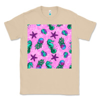 Mushroom summer ocean seamless pattern Classic Tee - BundleAndBundleShop