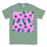 Sage summer ocean seamless pattern Classic Tee - BundleAndBundleShop