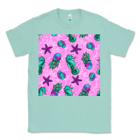 Seafoam summer ocean seamless pattern Classic Tee - BundleAndBundleShop