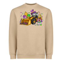 Mushroom mardi gras gnome bulldozer Heavyweight Sweatshirt - JahusDesignShop