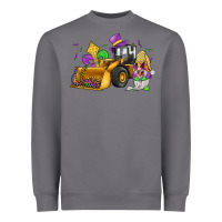 Storm mardi gras gnome bulldozer Heavyweight Sweatshirt - JahusDesignShop