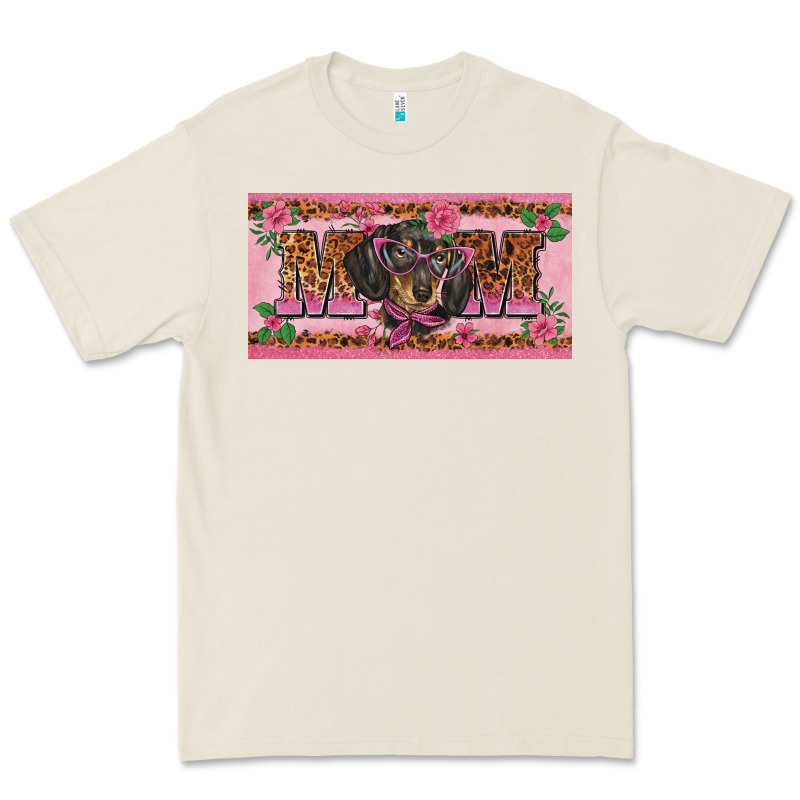 Danchshund Mom License Plate Template Premium Tee by BarkalooDesign | Teevron