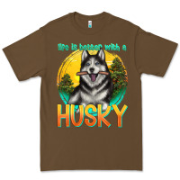 Cacao life is better with a husky Premium Tee - texasbilliewilder