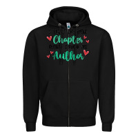 Black capter author Zipper Hoodie - MaliasSmallBusiness