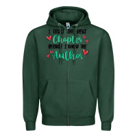 Sports Green capter author Zipper Hoodie - MaliasSmallBusiness