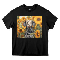 Black dalmatian Heavy Core Tee - Unal Design