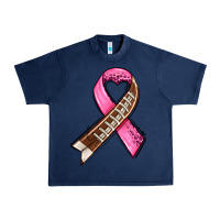Navy breast cancer sport ribbons Urban Heavy Tee - AdoDesignShop