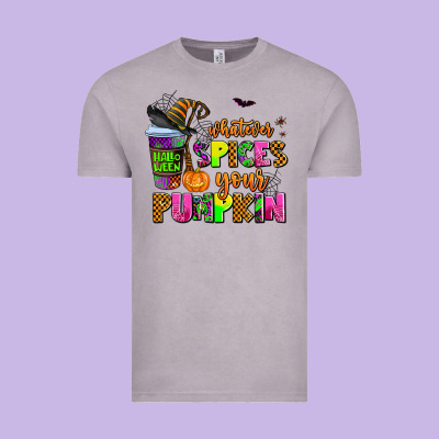 Whatever Spices Your Pumpkin Vintage Tee Designed By Adodesignshop