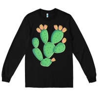 Black texas prickly pear cactus Long Sleeve Tee - Artiststas