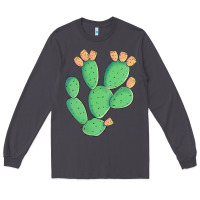 Smoke texas prickly pear cactus Long Sleeve Tee - Artiststas