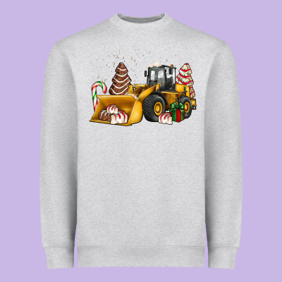 Little Debbie Tree Cakes Bulldozer Heavyweight Sweatshirt Designed By Jahusdesignshop